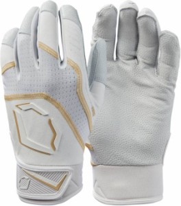 エボシールド キッズ バッティンググローブ EvoShield Youth Khaos Batting Gloves - Team White