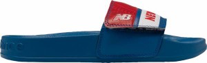 ニューバランス キッズ サンダル New Balance Kids' 200 David Sunflower Seeds Adjustable Slides - Blue/White/Red