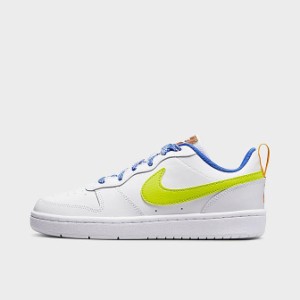 ナイキ キッズ スニーカー Nike Court Borough Low 2 SE - White/Medium Blue/Magma Orange/Atomic Green