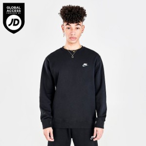 ナイキ メンズ パーカー Nike Sportswear Club Fleece Crewneck Sweatshirt - Black