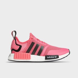 アディダス オリジナルス キッズ/レディース adidas Originals NMD R1 GS スニーカーSuper Pink/Black/White