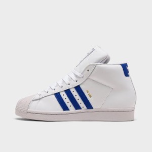 アディダス キッズ/レディース adidas Originals Pro Model GS スニーカー Cloud White/Royal Blue/Gold Foil