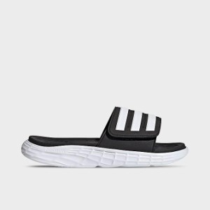 アディダス メンズ サンダル adidas Duramo SL Slide Sandals スリッパ Core Black/Cloud White