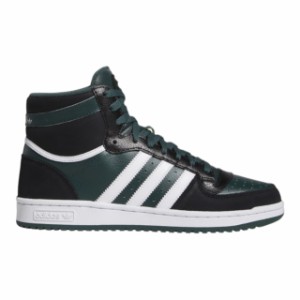 アディダス メンズ スニーカー トップテン adidas Top Ten - Black/White/Green 黒 ブラック グリーン ハイカット