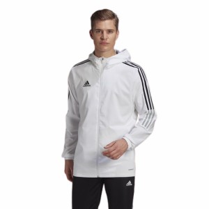 アディダス メンズ パーカー adidas Tiro 21 Fullzip Hoodie - White/Black