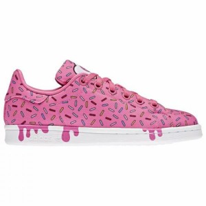 アディダス キッズ スタンスミス スニーカー adidas Stan Smith x Simpsons GS - Pink/Multi