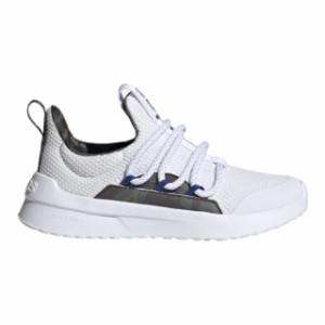 アディダス キッズ スニーカー adidas Lite Racer Adapt 5.0 GS - White/White/Royal 白 ホワイト 靴 通学