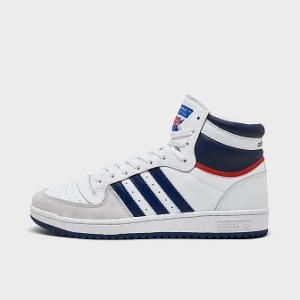 アディダス メンズ スニーカー Adidas Top Ten Rb Casual Shoes - Footwear White/Dark Blue/Night Marine