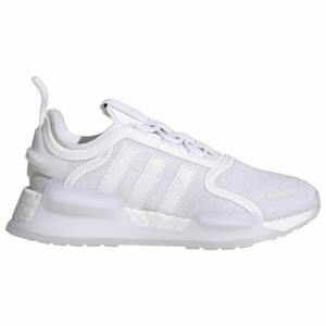 アディダス オリジナルス キッズ ランニングシューズ adidas Originals NMD V3 GS - White/White 白 ホワイト 靴 通学 運動会