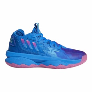 アディダス キッズ バッシュ デイム adidas Dame 8 GS - Blue/Green/Pink 青 ブルー ミニバス 小学生 バスケットシューズ