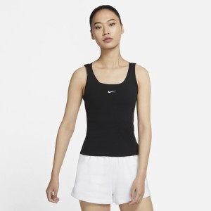 ナイキ レディース タンクトップ Nike NSW Essential Cami Tank - Black/White