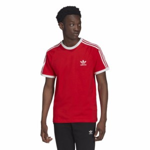 アディダスオリジナルス メンズ Tシャツ 半袖 adidas Originals 3 Stripe T-Shirt - Red/White