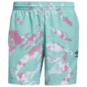 アディダスオリジナルス メンズ ハーフパンツ adidas Originals All Day I Dream About Summer Woven TieDye Shorts - Acid Mint