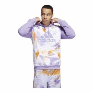 アディダス メンズ パーカー adidas AOP Hoodie - White/Purple