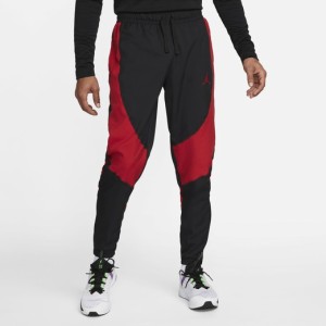 ジョーダン メンズ スウェットパンツ Jordan Dri-Fit Sport Woven Pants - Black/Gym Red/Gym Red