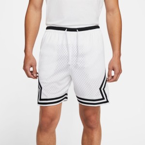 ジョーダン メンズ ハーフパンツ バスパン Jordan Dri-Fit Sport Diamond Shorts - White/White/Black