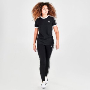 アディダス レディース レギンス Women's Adidas Originals Adicolor Classics 3-Stripes Tights - Black