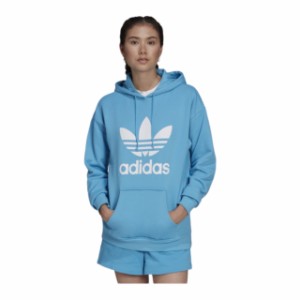 アディダス オリジナルス レディース パーカー adidas Originals Trefoil Hoodie - Blue/White