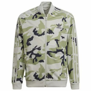 アディダス キッズ トラックジャケット adidas Camo SST Top - Green/Navy