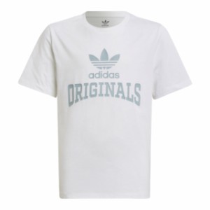 アディダス キッズ Tシャツ 半袖 adidas Originals Crewneck Graphic T-Shirt - White