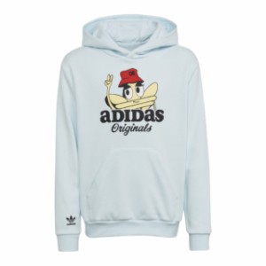 アディダス キッズ パーカー adidas Originals Trefoil Hoodie - Blue/White