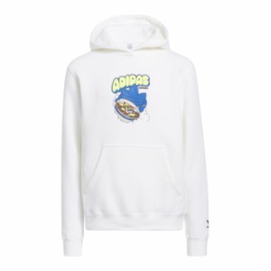 アディダス キッズ パーカー adidas B For Breakfast Hoodie - White/Yellow