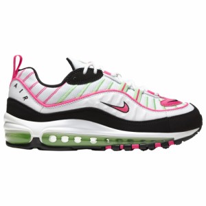 ナイキ レディース スニーカー Nike Air Max 98 カジュアルシューズ White/Hyper Pink/Illusion Green