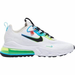 ナイキ メンズ エアマックス２７０ Nike Air Max 270 React スニーカー White/Black/Blue Fury/Volt