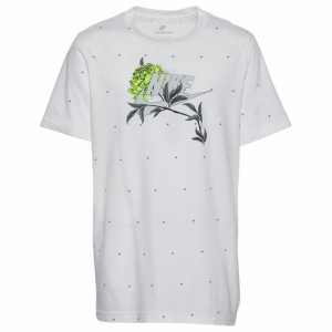 ナイキ キッズ Tシャツ 半袖 Nike Evening Bloom AOP T-Shirt - White/Gray