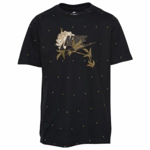 ナイキ キッズ Tシャツ 半袖 Nike Evening Bloom AOP T-Shirt - Black/Brown