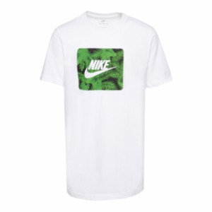 ナイキ キッズ Tシャツ 半袖 Nike Tropical Fashion T-Shirt - White/Green