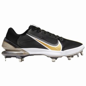 ナイキ メンズ 野球スパイク Nike Force Zoom Trout 7 Pro - Black/Metallic Gold/White