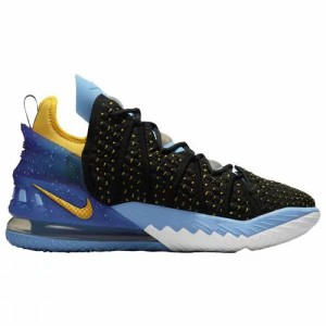 ナイキ メンズ バッシュ Nike LeBron 18 - Black/Univ Gold /Coast