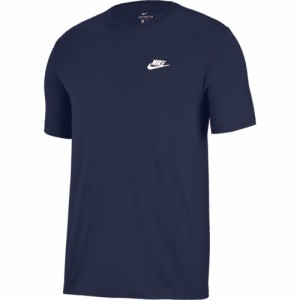 ナイキ メンズ Tシャツ Nike Embroidered Futura T-Shirt 半袖 Midnight Navy/White