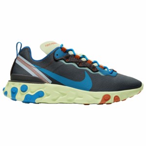 ナイキ メンズ リアクト エレメント５５ Nike React Element 55 スニーカー Volt/Blue Stardust/Grey/Photo Blue