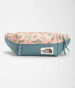 ノースフェイス レディース ウェストポーチ The North Face Lumbar Pack 4 Liters - Evening Sand Pink Cacti Print/Goblin Blue