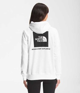 ノースフェイス レディース パーカー The North Face Women’s Box NSE Pullover Hoodie - TNF White - TNF Black