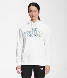 ノースフェイス レディース パーカー Women’s Half Dome Pullover Hoodie - TNF White/Apricot Ice