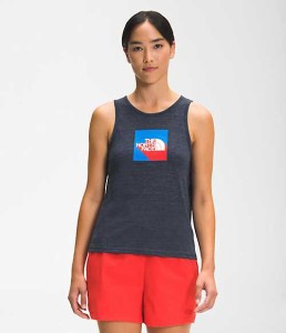 ノースフェイス レディース タンクトップ The North Face Women's Americana Tri-Blend Tank - Aviator Navy Heather