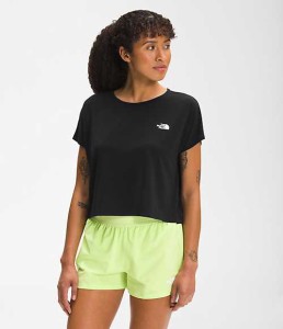 ノースフェイス レディース Tシャツ  Women’s Wander Crossback S/S - TNF Black