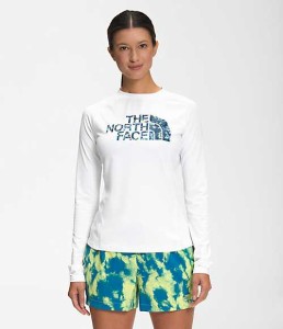 ノースフェイス レディース Tシャツ 長袖 ロンT Women’s Class V Water Top - TNF White