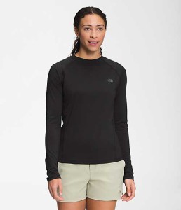 ノースフェイス レディース Tシャツ 長袖 ロンT Women’s Class V Water Top - TNF Black