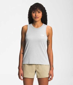 ノースフェイス レディース タンクトップ The North Face Women's Simple Logo Tri-Blend Tank - TNF Light Grey Heather