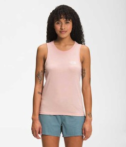 ノースフェイス レディース タンクトップ Women's Simple Logo Tri-Blend Tank - Evening Sand Pink Heather