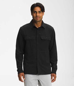 ノースフェイス メンズ カジュアルシャツ 長袖 The North Face Men’s Sniktau Long-Sleeve Sun Shirt - TNF Black