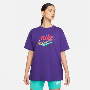 ナイキ レディース Tシャツ 半袖 Nike Essential Airloom Top - Purple/Red おしゃれ ブランド ウィメンズ