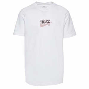 ナイキ キッズ Tシャツ 半袖 Nike Splash Swoosh T-Shirt - White/Pink