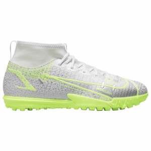 ナイキ キッズ サッカースパイク Nike Mercurial Superfly 8 Academy TF GS - White/Black/Mtlc Silver