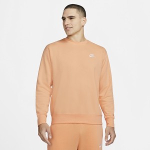 ナイキ メンズ スウェットシャツ Nike Club Crew - Orange/White