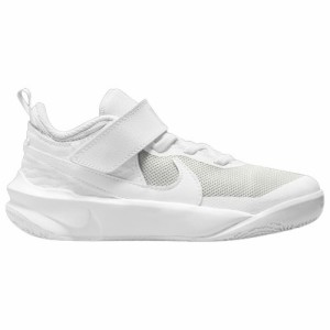 ナイキ キッズ ジュニア バッシュ Nike Hustle D 10 PS - White/White/Photon Dust